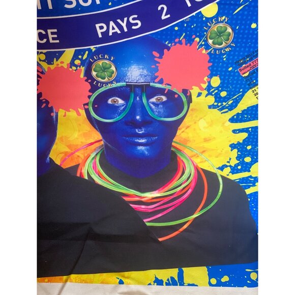 Authentic Luxor Las Vegas Blackjack Felt Blue Man Group Casino Layout - Picture 8 of 16